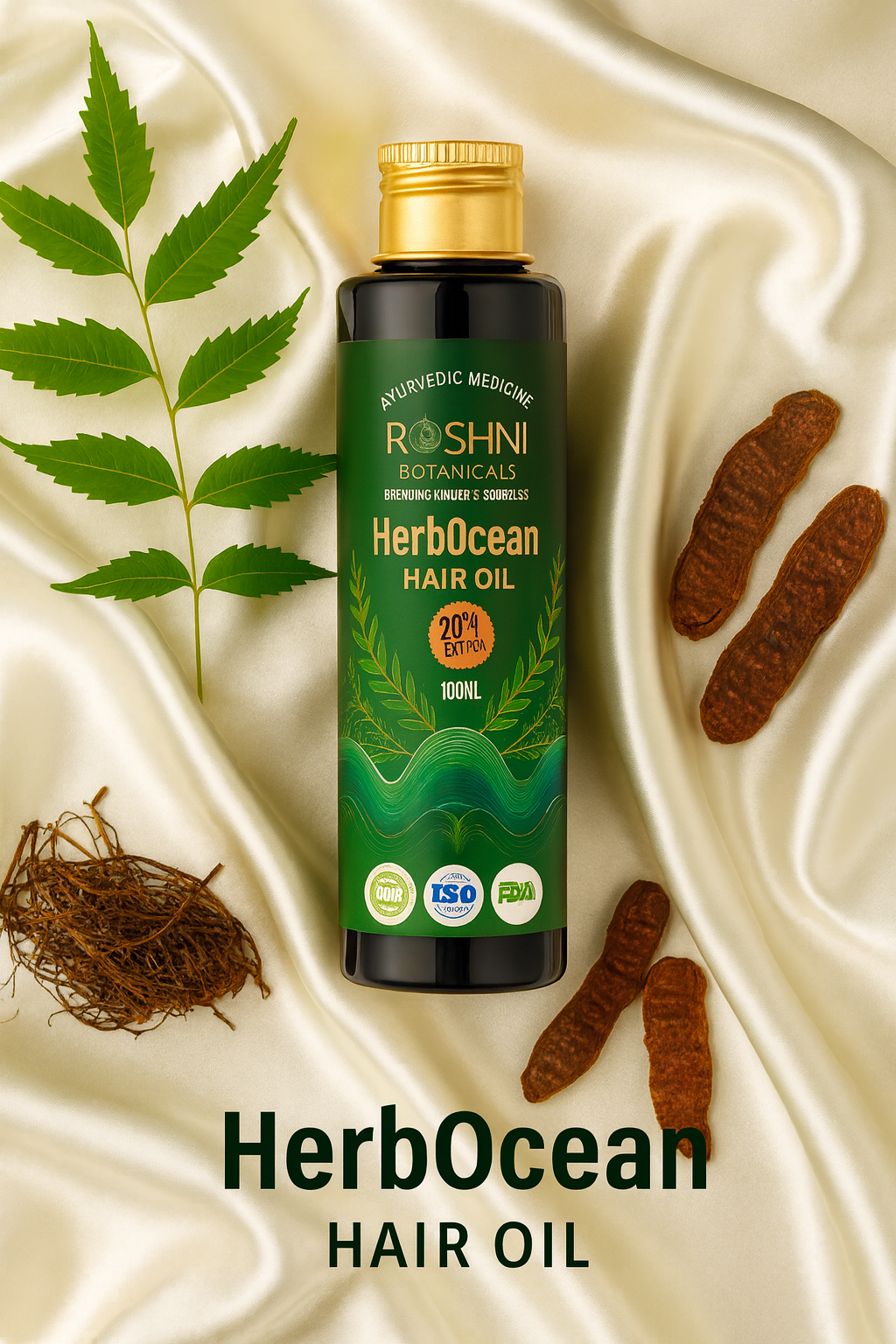HerbOcean Ayurvedic Herbal Oil: The Science-Backed Solution for Stronger, Thicker, and Healthier Hair